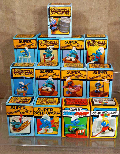 13x schlümpfe schleich - schlümpfe,