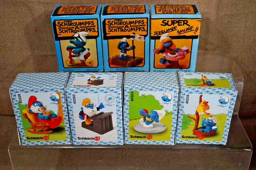 Schlümpfe schleich - 7x, /
