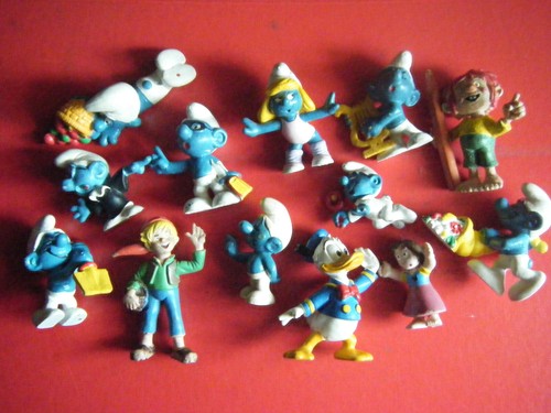 Konvolut alte gummi - figuren, "