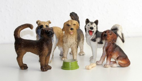 Schleich tiere hunde - tiere, konvolut
